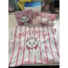 Disney Aristocats Marie Rosa Rayas Jersey Sombra de Ojos Diadema Conjunto de Regalo Nuevo S