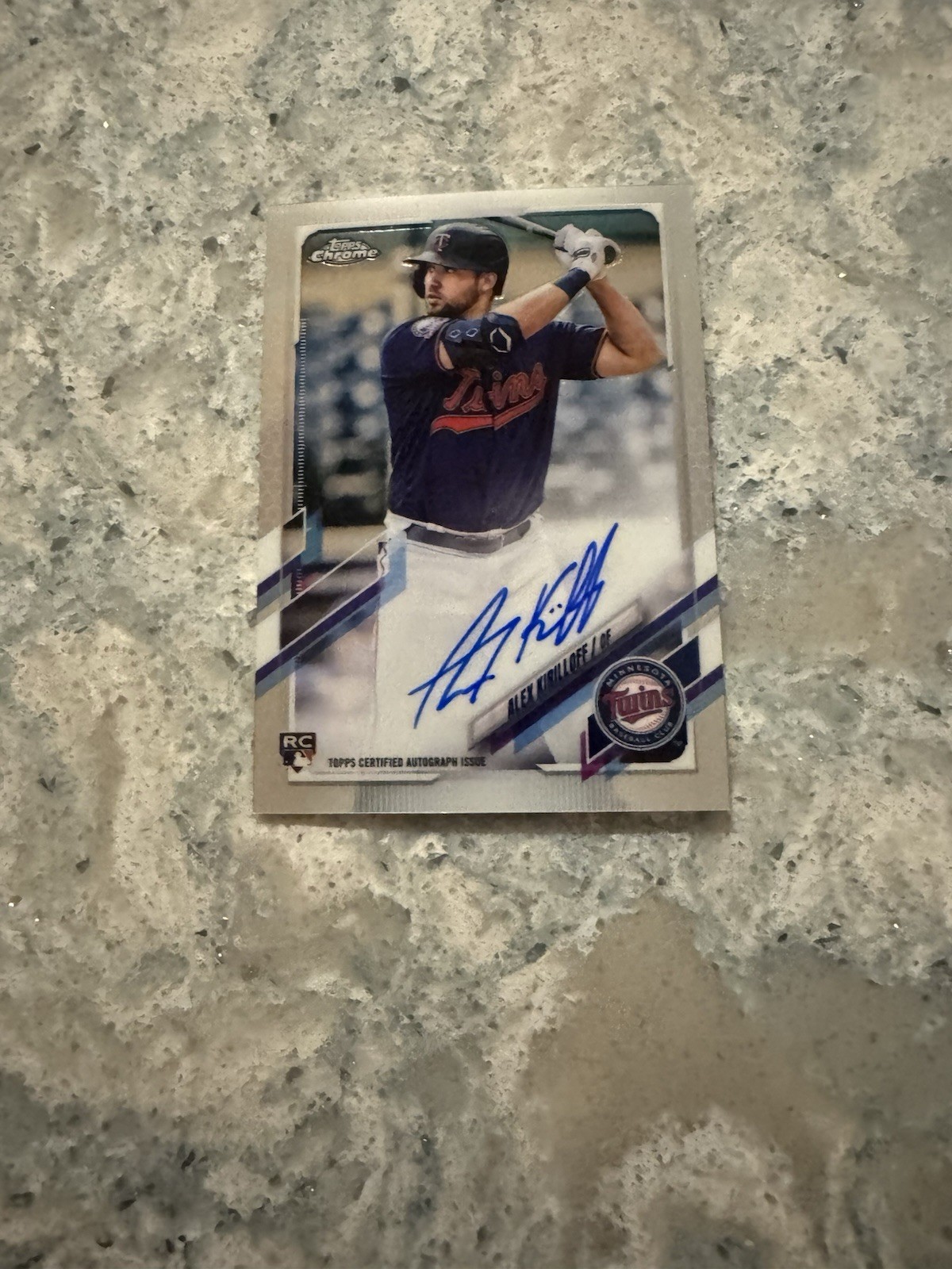 2021 Topps Chrome - Rookie Autographs Alex Kirilloff #RA-AK (AU, RC)