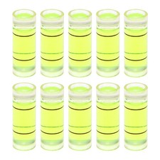 10pcs Small Cylindrical Bubble Level Vials 8x22mm Levels Measuring Tools