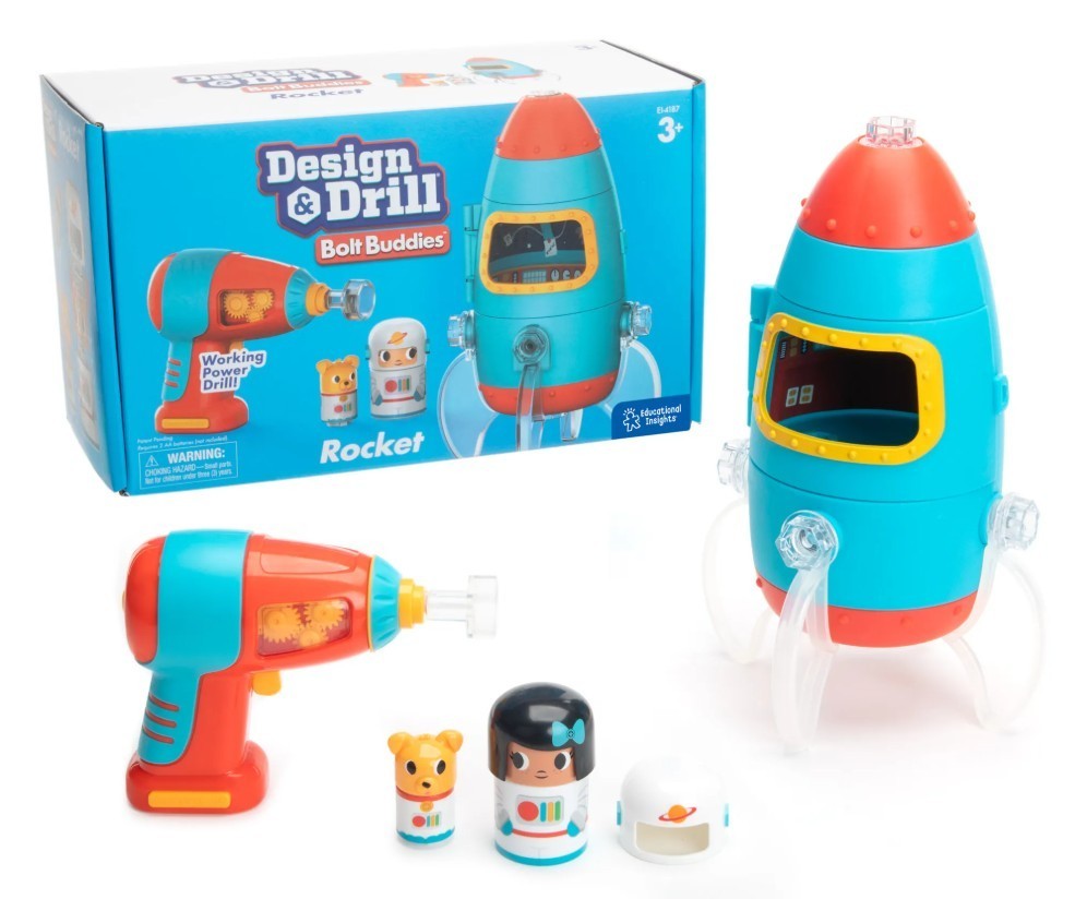DESIGN & DRILL® Bolt Buddies® Rocket STEM Learning by Educational Insights NEW