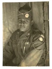 Vintage Dramatic WWII Arcade Photo Booth~Handsome African American Paratrooper