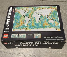 LEGO ART WORLD MAP 31203 Retired Used Original Box Manual Included