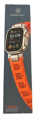 Bandletic R-Steel Silicone Blue Strap for Apple Watch 42/44/45/49mm
