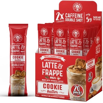 Cookie Butter Frappe & Latte Instant Mix (20 Sticks), Made with Arabica Coffe...