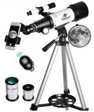 Gskyer Telescope, 70mm Aperture 400mm AZ Mount Astronomical Refracting Telescope