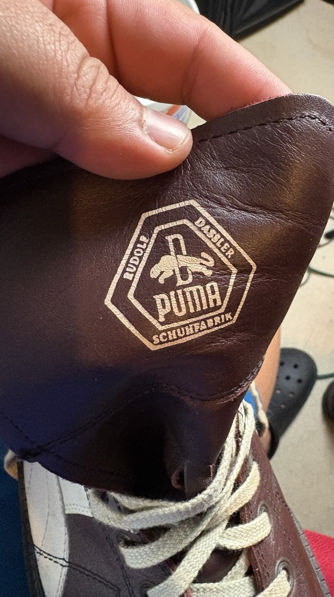 Puma Rudolf Dassler Schuhfabrik Men Size 12 Brown/Oxblood Leather