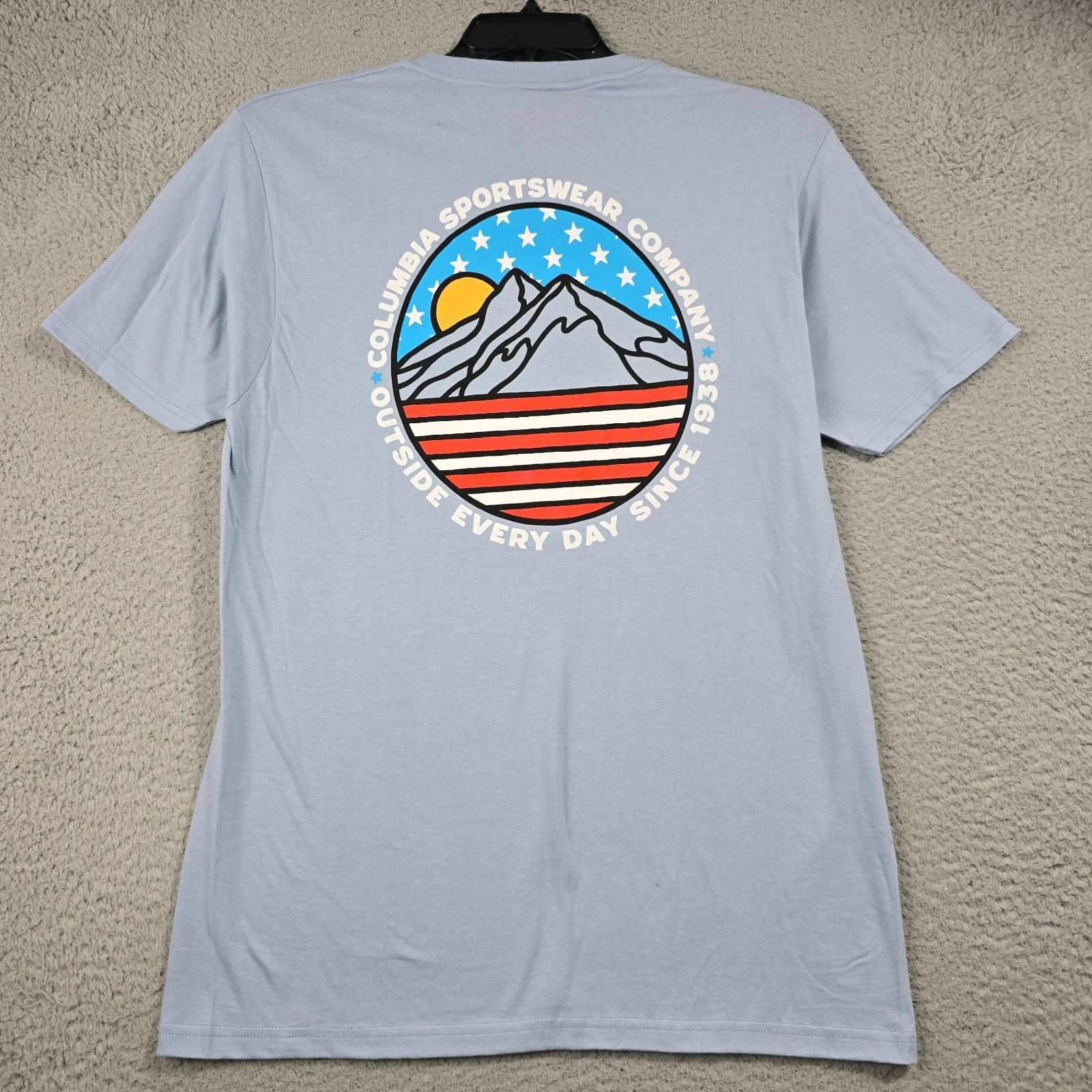 Columbia Energy SHIRT MENS Medium M Blue Sportswear Outdoors Mountain Light NWT