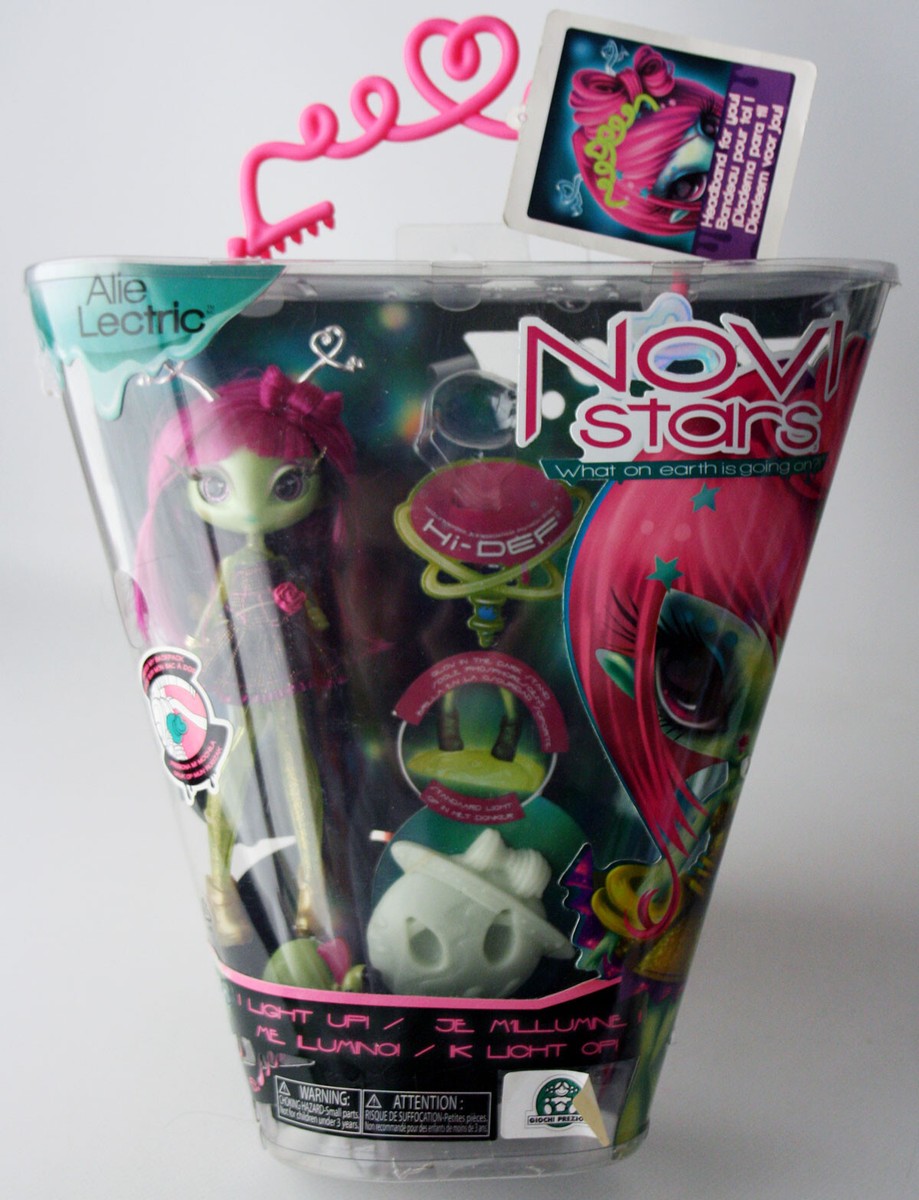 Novi Stars ノビスターズ　Alie Lectric ドール Novi Stars Alie Lectric Light Up Alien Girl Doll No Arms Or