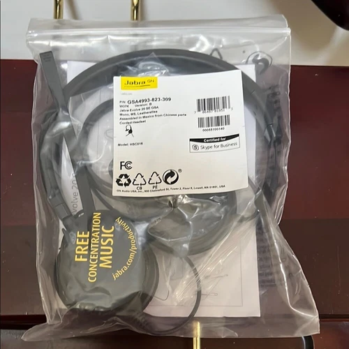 ***NIP*** Jabra Black Wired Headset