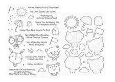 My Favorite Things Set Metal Cutting Dies And Stamps - Weather With You, NEW