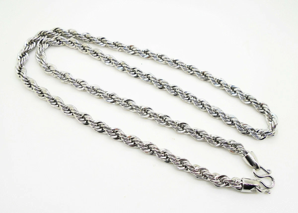 18k white online gold plated chain