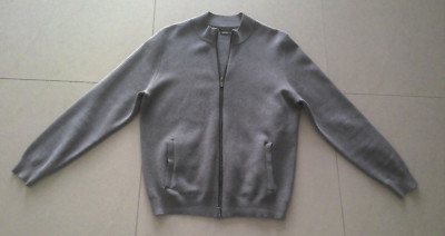 Massimo Dutti Strickjacke  Cardigan Jacke Gr. L Grau