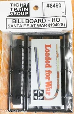 Tichy Train Group HO Scale #8460 Billboard (Santa Fe at War, 1940's)