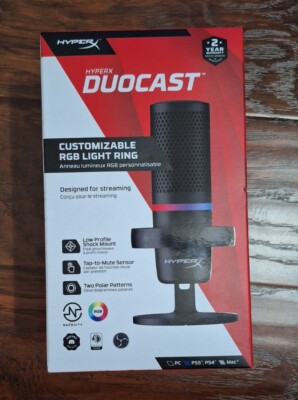 HyperX DuoCast Condenser Microphone - Black 