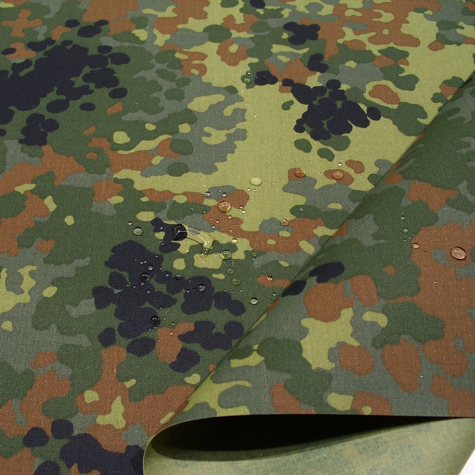 Bundeswehr Camouflage Baumwoll-Stoff zum Nähen wasserdicht Flecktarn Meterware - Bild 3 von 4
