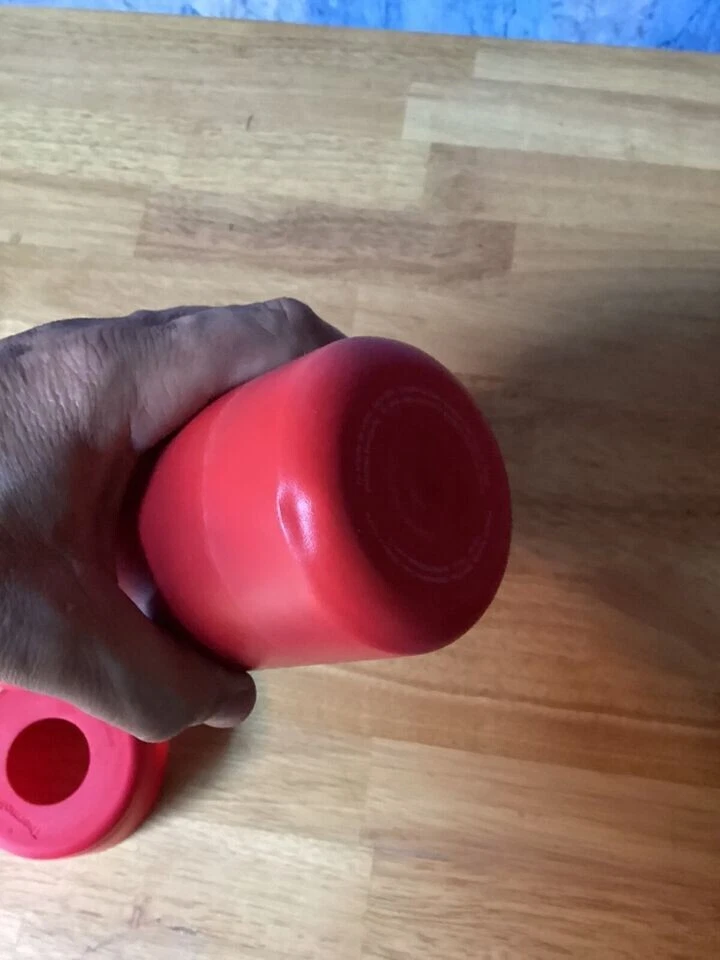 ThermoFlask Doble Botella de Agua Aislada de Acero Inoxidable 24oz Frasco Térmico Rojo Foto 3 de 4