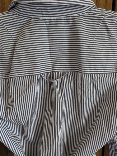 NWOT Macy's INC Small Pinstripe Shirt dress Unique - Picture 7 of 8