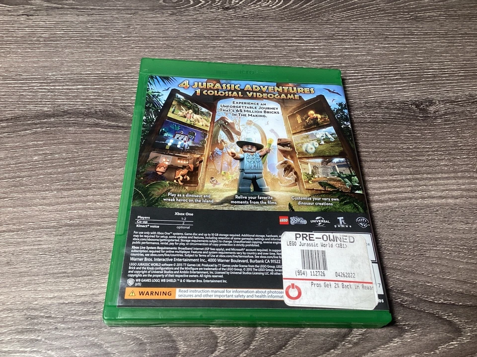 New Sealed LEGO Jurassic World Xbox One Game - Image 2 of 3
