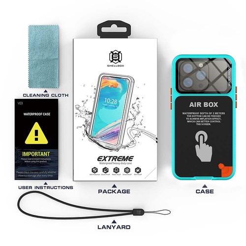 For iPhone 12 / Pro Max / Mini /Waterproof Case Screen Protector New - Picture 16 of 19
