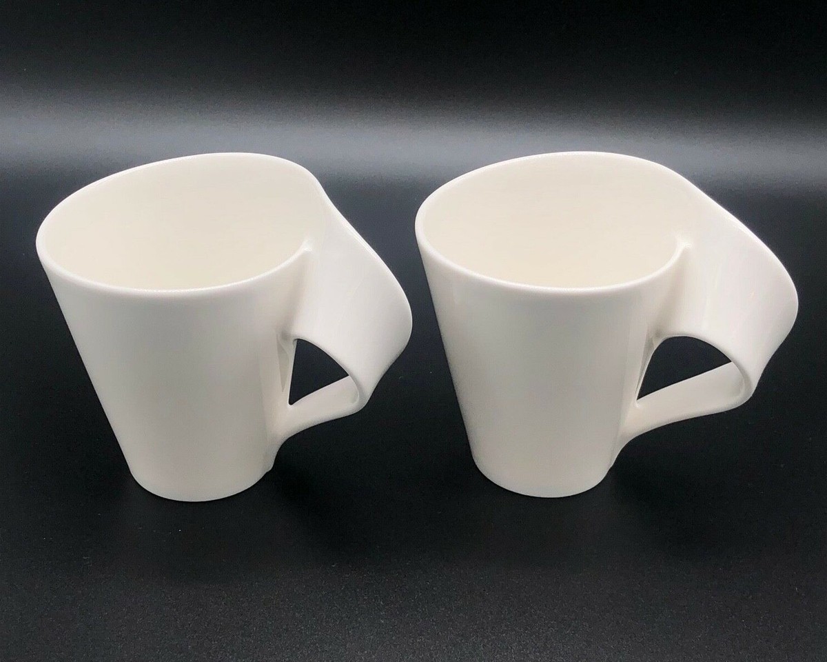Villeroy & Boch 1748 Luxembourg New Wave Twisted Handle Caffe Cups