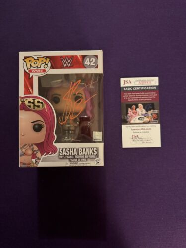 Sasha Banks Signed Funko Pop 42 Autograph WWE JSA COA Mercedes Mone CEO RAW AEW - Picture 1 of 6