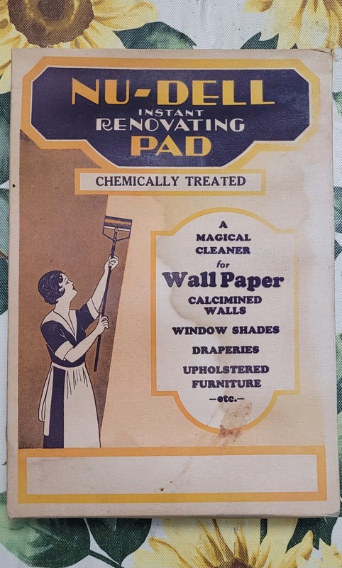 1920-30's Vintage NOS Nu-Dell Instant Renovating Pad in Original Box