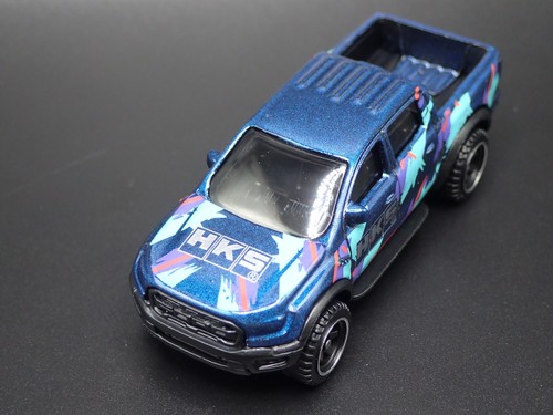 Modello Auto Diecast In Scala 1/64 Ford Ranger Raptor Pickup Truck 2017-2020 HKS - Foto 8 di 8