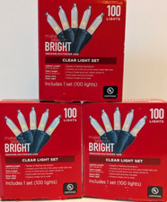 WHITE - 300 count Indoor Outdoor 3-PACK Mini String Light Set - 3 Sets of 100