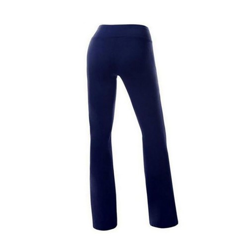 Pantaloni yoga donna vita alta svasati leggings larghi dritti pantaloni yoga svasati petite - Foto 7 di 37