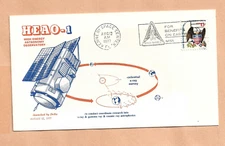 HEAO-1 LAUNCH BY DELTA AUG 12,1977 KSC  SPACE VOYAGE COVER  NASA
