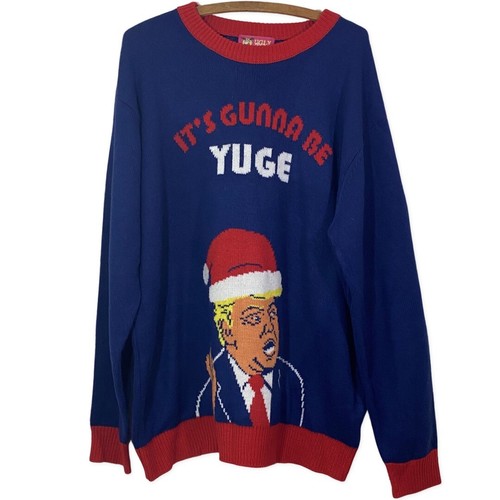 Ugly Christmas Sweater Trump It's Gunna 