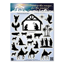 Christmas Nativity Scene Pack Magnet