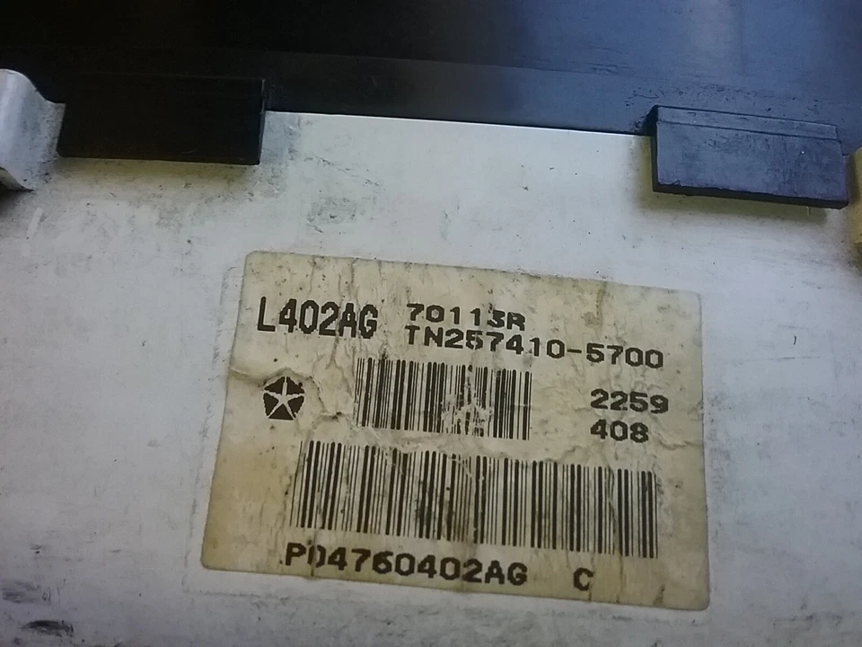 Dodge Intrepid 1998-2004 cúmulo de cabeza de velocímetro TN257410-5700 Foto 4 de 4