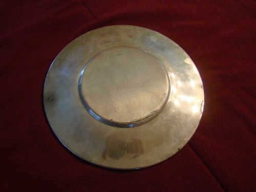 KIRK STIEFF STERLING SILVER SANDWICH PLATE CALVERT OLD MARYLAND PLAIN 9" - Picture 5 of 5