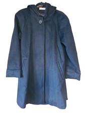 Vintage Donny Brook Women's Long Wool Coat with Hood