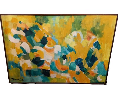 Joan Brown (American,1938-1990) Original Oil Painting 1965.