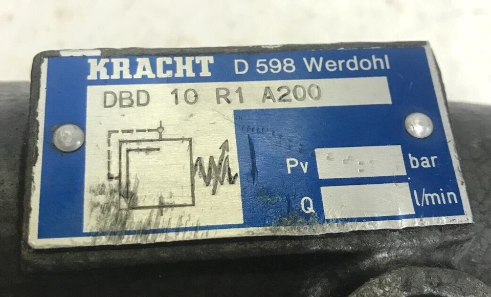 KRACHT PRESSURE RELIEF VALVE DBD 10 R1 A200 - Image 2 of 4