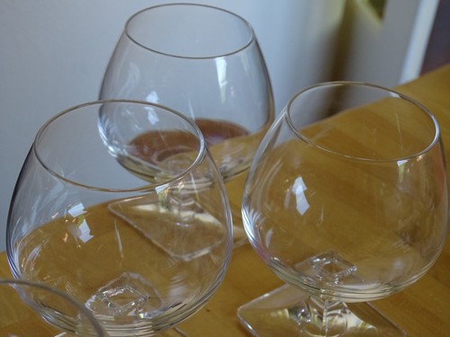 SEVRES 5 VERRES A COGNAC EN CRISTAL ht 11 cm MODELE JONZAC - Picture 5 of 9