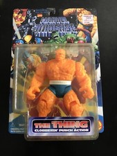 MARVEL UNIVERSE: THE THING Clobberin' Punch Action 1996 TOY BIZ Package Poor