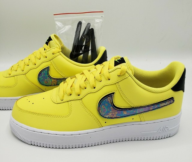 Nike Air Force 1 07 LV8 Yellow CI0061-700 Yellow/White/Black Sneakers