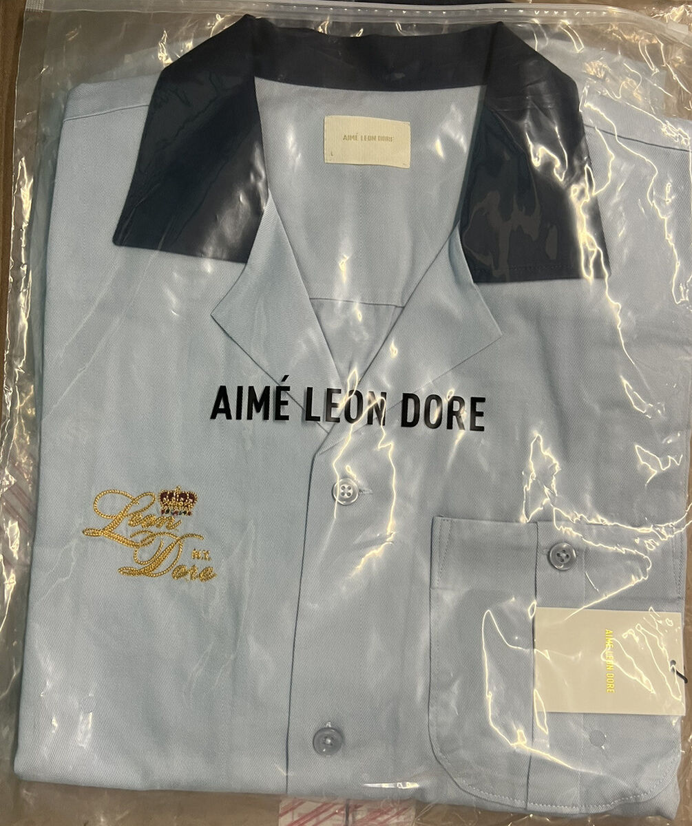 Aime Leon Dore ALD Bowling Shirt Blue SS23 Chain Stitch Aime Leon Dore ALD Bowling Shirt Blue SS23 Chain Stitch