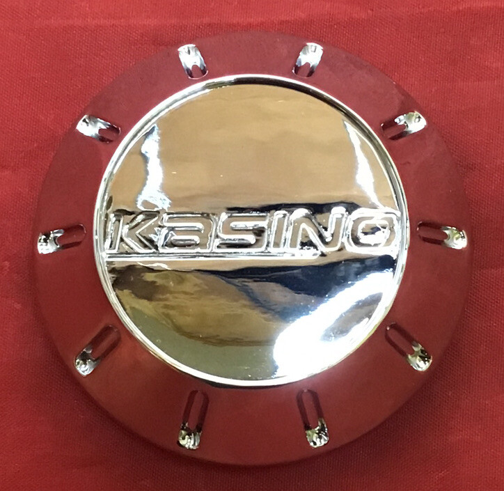 ONE NEW CHROME KASINO ALLOYS PD-CAP71-P1035 CUSTOM WHEELS RIM CENTER CAP 10921