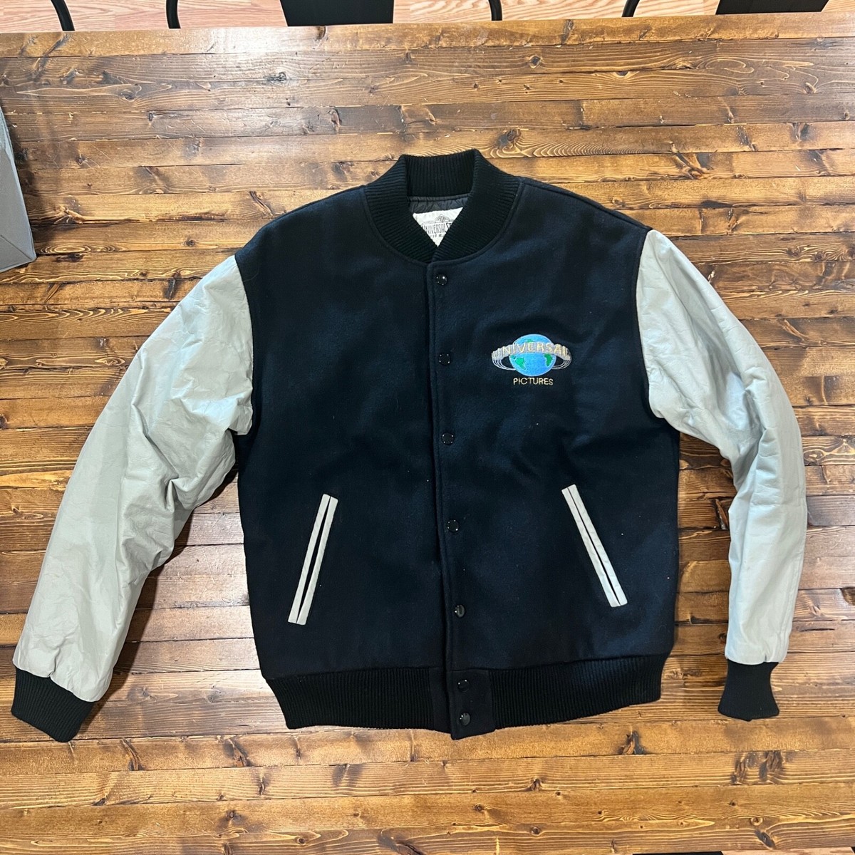 Universal Studios Florida Varsity Jacket Wool/Leather retro