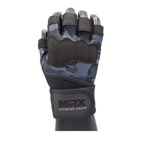MRX Weightlifting Gloves for Men Workout Weight Lifting Fingerless Gym Glove - Picture 42 of 48