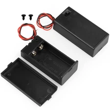 2PACK 9V Battery Holder,9V Battery Holder with Switch,9 Volt Battery Holder with