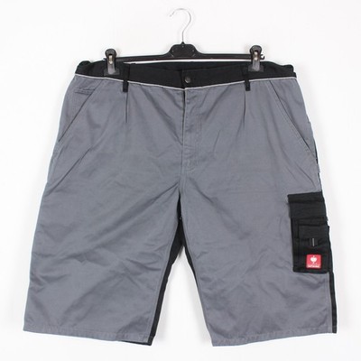 ENGELBERT STRAUSS Mens Shorts Size 64 (W42) Grey Polyester Cotton Zip Fly