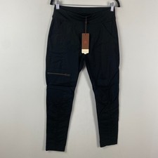 XCVI Malanda Ankle Pants Womens Small Black Pull On Zip Pocket Mid Rise