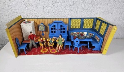 Modella Puppenmöbel Küche Familie Einrichtung Vintage Retro Spielzeug Puppen