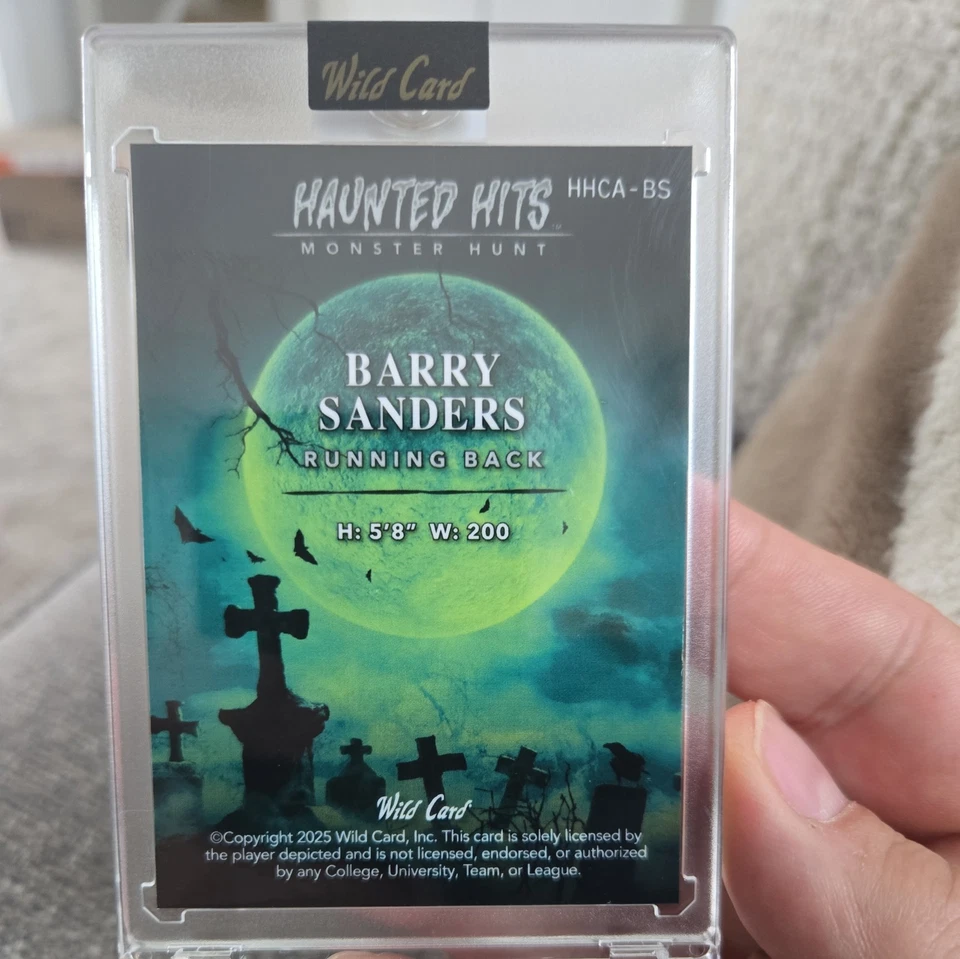 Wildcard Haunted Hits 2025 Barry Sanders 2/2 Foto 2 de 2