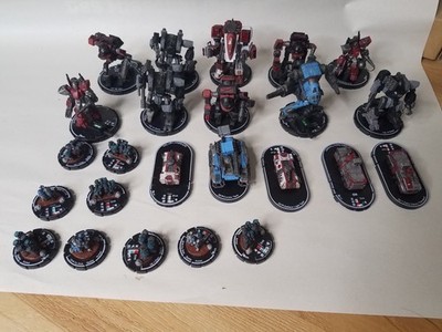 Mechwarrior Liao Incursion Mercenaries Lot Wizkids 24 Pieces